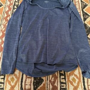 Athleta Navy Long Sleeve Women's Top
